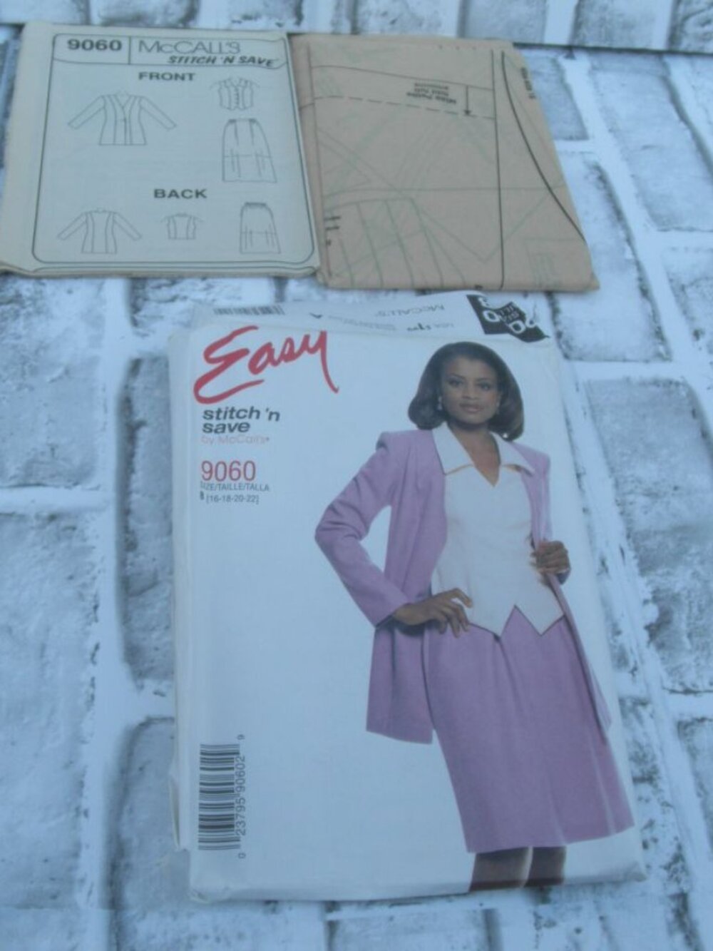 #9060 MCCALL'S EASY STITCH 'N SAVE SEWING PATTERN UNCUT SEWING PATTERN SZ 16-22